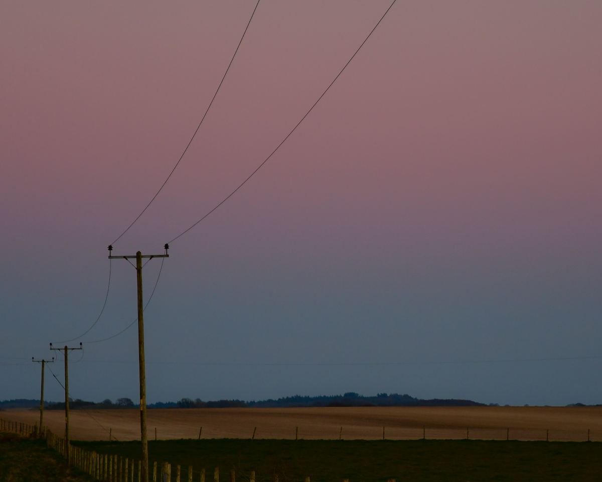 Dusk landscape photo